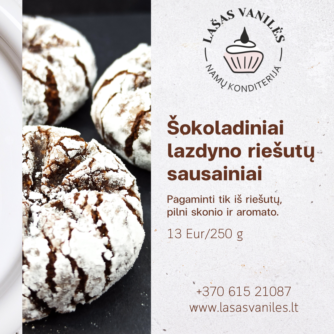 sokoladiniai lazdyno riesutu sausainiai